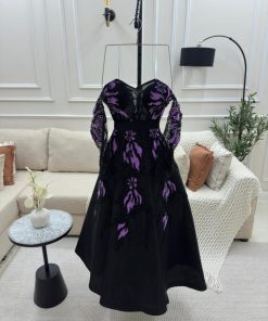 أزياء الأميرة - فستان سهره أنيق ميكادو روسي/كلفه راقيه