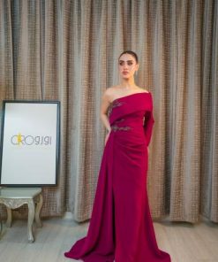 فستان فوشي كسرات كم