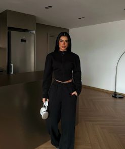 زحل - بدلة رياضية فاخرة من القطن الفليس – Premium Cotton Fleece Set