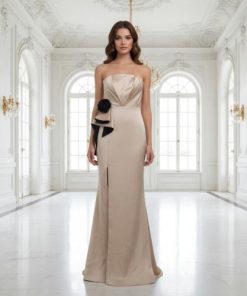 فستان سهرة بيج فخم