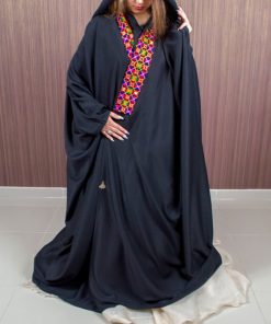 ندف - عبايه عروس مع غطاء الرأس