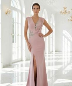 فستان لحمي شك جانبي