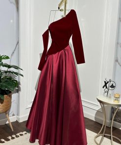 أزياء الأميرة - فستان سهره انيق راقي/مخمل _ميكادو