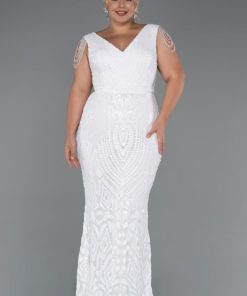 Alternative view of متجر زحل - فستان سهرة دانتيل مطرّز بلؤلؤ