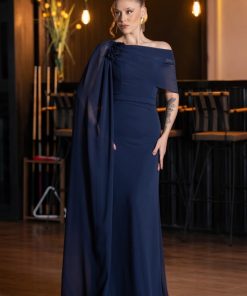 Alternative view of متجر زحل - فستان سهرة شيفون فاخر بقصة راقية ولمسة أنثوية