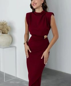 Alternative view of متجر زحل - فستان سهرة مخملي ساتان بلمسة لامعة