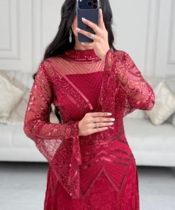 أزياء الأميرة - فستان سهره خرز شقل ودانتيل