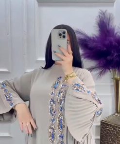 أزياء الأميرة - فستان سهرة نسائي أنيق بخامة باربي وبلنبسية فاخرة