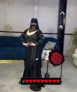 أزياء الأميرة - فستان سهرة نسائي أسود فاخر للمناسبات فخم للنساء