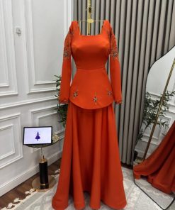 أزياء الأميرة - فستان سهرة باربي كورسيه +تطريز يدوي