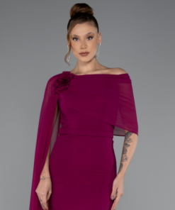 متجر زحل - فستان سهرة شيفون فاخر بقصة راقية ولمسة أنثوية