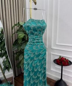 أزياء الأميرة - فستان سهره : خامه تل مطرزه بخرز