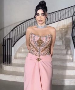 أزياء الأميرة - القماش باربي + تطريز يدوي