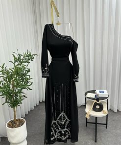 أزياء الأميرة - فستان سهره الخامة : كريب + جورجيت + تطريز يدوي مميز