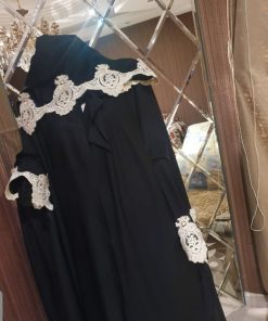Alternative view of ندف - عبايه عروس سوداء تطريز ذهبي