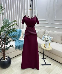 أزياء الأميرة - فستان حلا : باربي اصلي درجه اولى+ تطريز يدوي راقي ليموني + برغندي♥️
