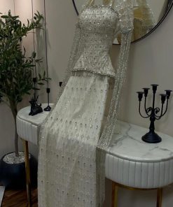 أزياء الأميرة - فستان سهره خرز