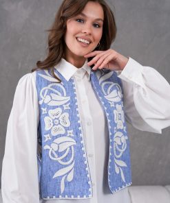 متجر زحل - طقم فيست وبنطال من قماش كريب فاخر