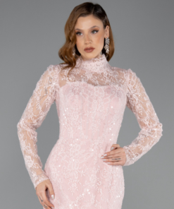 Alternative view of متجر زحل - فستان سهرة دانتيل مطرّز بتصميم ملكي