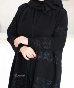 Alternative view of ألوان الجميلة  - عباية سكون الهاري – كريب إندونيسي بتطريز فاخر
