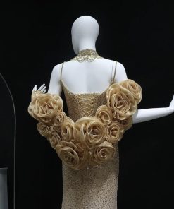سمارا بوتيك - فستان سهرة ذهبي من سمارا بوتيك-E67