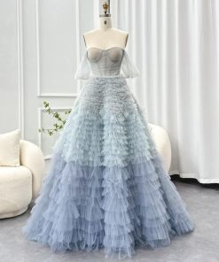 سمارا بوتيك - فستان سهرة رائع بكشكش من سمارا بوتيك-P19