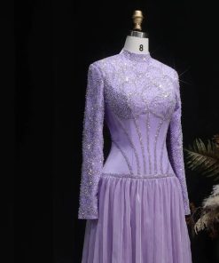 Alternative view of سمارا بوتيك - فستان سهرة محتشم بأكمام طويلة من سمارا بوتيك