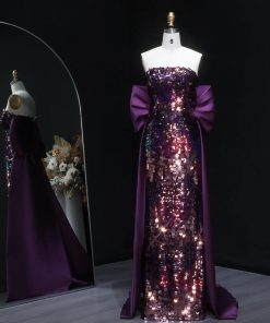 سمارا بوتيك - فستان سهرة ناعم من سمارا بوتيك-S132