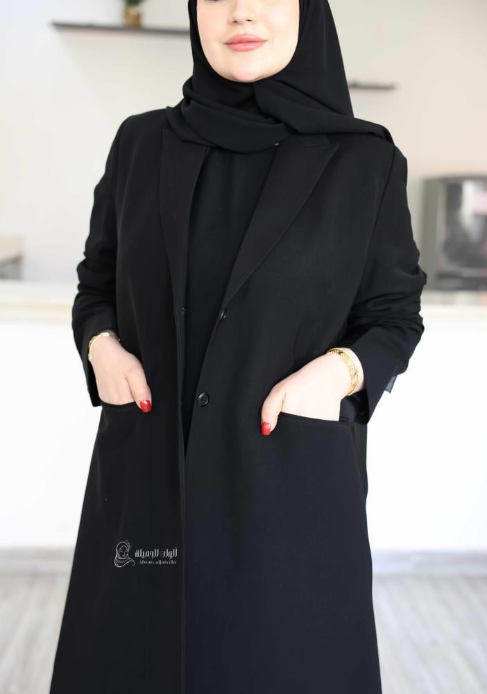 ألوان الجميلة - عباية بليزر سادة فخمة - الصورة 3