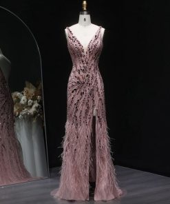 سمارا بوتيك - فستان سهرة فاخر مع انعكاس المرآة من سمارا بوتيك-E110