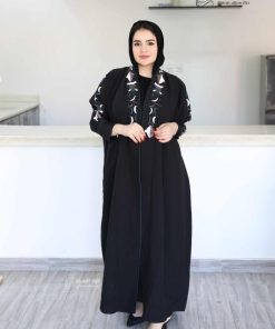 Alternative view of ألوان الجميلة  - عباية تطريز حرير ياباني فخمة