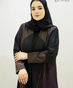 Alternative view of ألوان الجميلة  - عباية تدخلية بتصميم ناعم وألوان هادئة