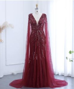 سمارا بوتيك - فستان سهرة فاخر تطريز يدوي من سمارا بوتيك-A40