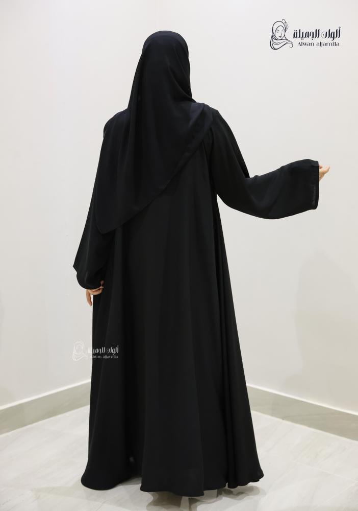 ألوان الجميلة - عباية سوداء حرير بلاك بيري لإطلالة يومية راقية - الصورة 5