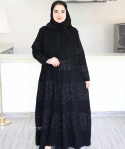 ألوان الجميلة  - عباية سكون الهاري – كريب إندونيسي بتطريز فاخر