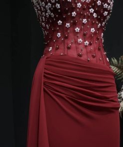 Alternative view of سمارا بوتيك - فستان سهرة ناعم لون احمر من سمارا بوتيك-S159