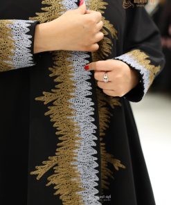 Alternative view of ألوان الجميلة  - عبايه كريب سوداء هاري نص كلوش