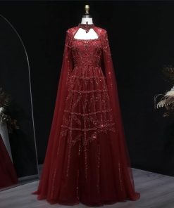سمارا بوتيك - فستان اعراس فاخر احمر من سمارا بوتيك-A134