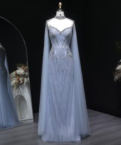 سمارا بوتيك - فستان سهرة فاخر بتطريز يدوي من سمارا بوتيك-A124