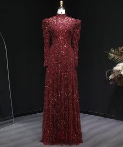 سمارا بوتيك - فستان احمر من سمارا ذوتيك-A125