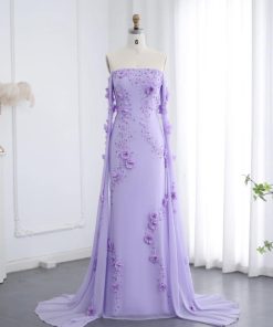 سمارا بوتيك - فستان سهرة ناعم من سمارا بوتيك-S82