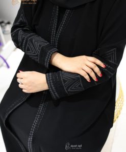 Alternative view of ألوان الجميلة  - عبايه تطريز كريب نص كلوش