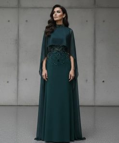 سمارا بوتيك - فستان سهرة ناعم وراقي ومحتشم من سمارا بوتيك-E122