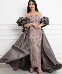 Alternative view of العنود للأزياء - فستان أم العروس أكمام بف فساتين المناسبات الرسمية