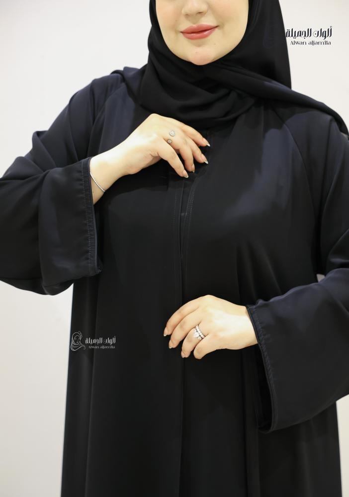 ألوان الجميلة - عباية سوداء حرير بلاك بيري لإطلالة يومية راقية - الصورة 2