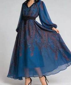 Alternative view of ليلك - فستان شيفون ايطالي