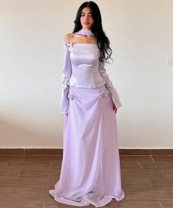 سمارا بوتيك - فستان سهرة ناعم من سمارا بوتيك-S144