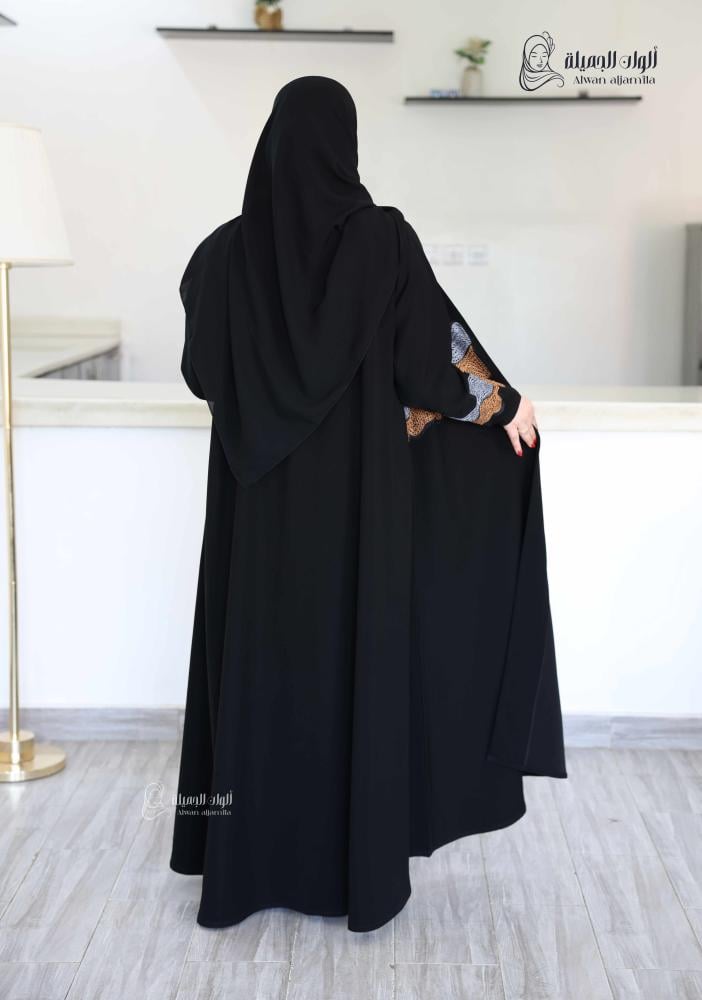 ألوان الجميلة - عباية تموجات لورين - كريب إندونيسي - الصورة 5