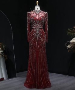سمارا بوتيك - فستان أعراس تطريز فخم من سمارا بوتيك-A123