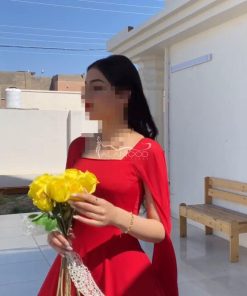 Alternative view of العنود للأزياء - فستان احمر ناعم خامة شيفون